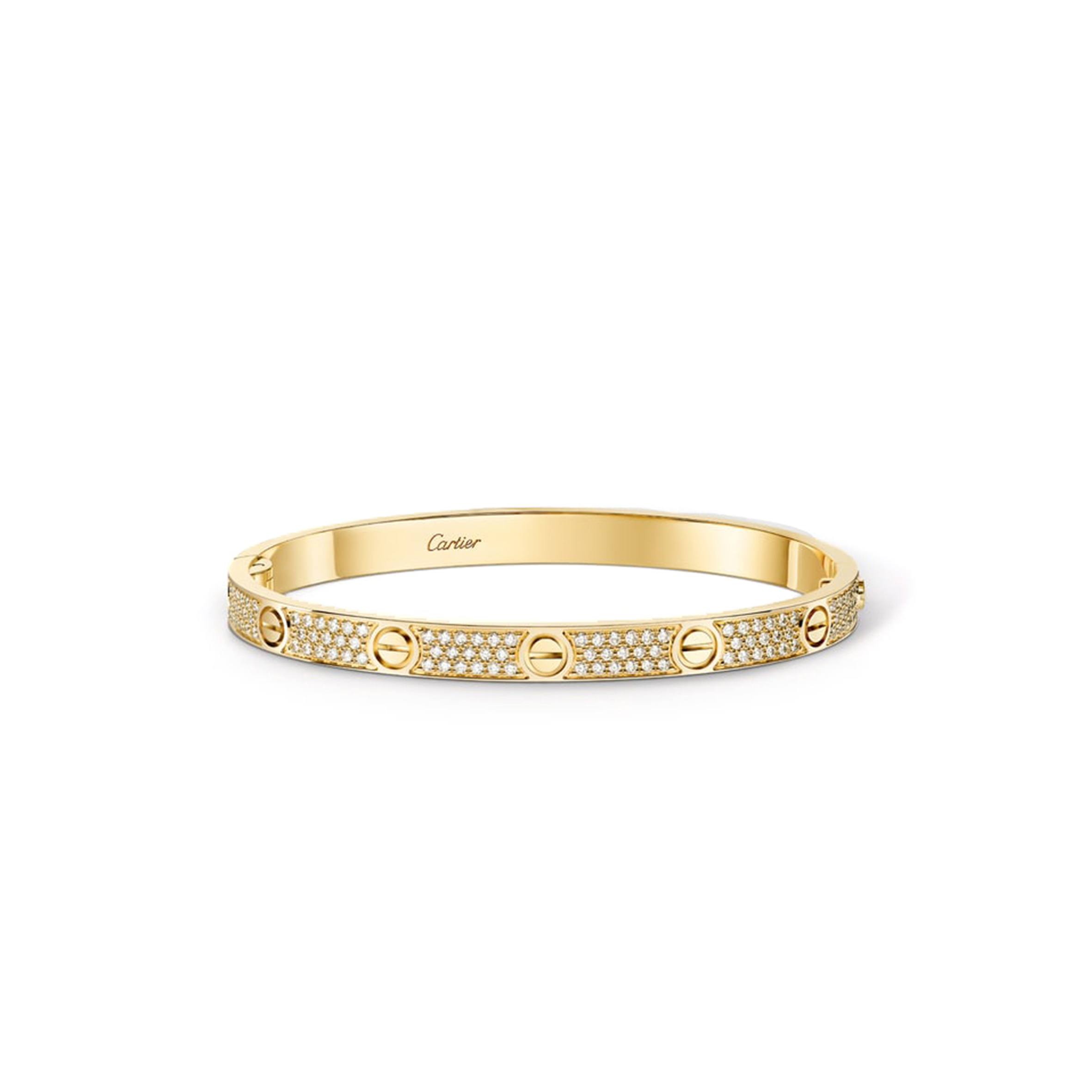 CARTIER LOVE BRACELET MEDIUM MODEL PAVED N6736817